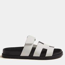 Hermes Blanc Rubber Chypre  Sandal 34.5