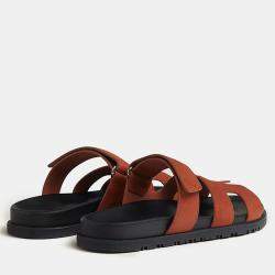 Hermes Orange Canyon Rubber Chypre  Sandal