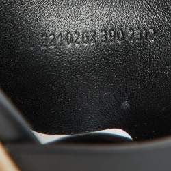 Pre Owned Hermes Black Leather Eze 30 Sandals Size 39