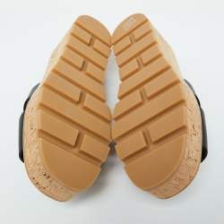 Pre Owned Hermes Black Leather Eze 30 Sandals Size 39