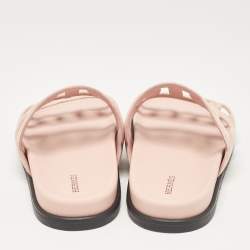 Hermes Pink Suede Extra Flat Sandals Size 39