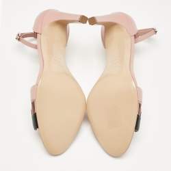 Pre Owned Hermes Beige Leather Premiere 70 Ankle Strap Sandals 40.5