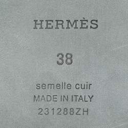 Hermes Purple Shearling Fur Oran Flat Slides Size 38