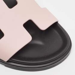 Hermès Beige Leather Chypre Flat Sandals Size 41