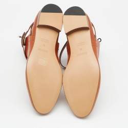 Hermès Brown Leather Neo Ankle Boots Size 41