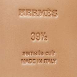 Hermes Brown Leather Neo Ankle Boots Size 39.5