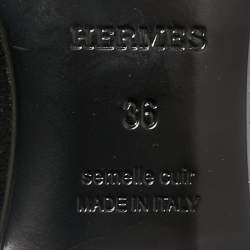 Hermès Black Mink Fur and Suede Smoking Slippers Size 36