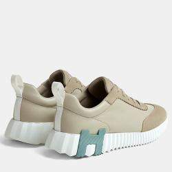 Pre Owned Hermes Bouncing Size 36 Beige Esquisse Goatskin Sneakers