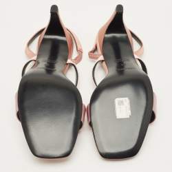 Pre Owned صندل سيور كاحل هيرمس جلد بني داكن مقاس 39.5