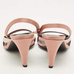 Pre Owned صندل سيور كاحل هيرمس جلد بني داكن مقاس 39.5