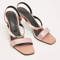 Pre Owned صندل سيور كاحل هيرمس جلد بني داكن مقاس 39.5