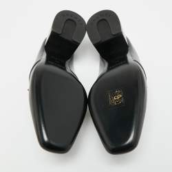 Pre Owned Hermès Blossom Size 35 Black Leather Mules