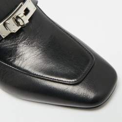 Pre Owned Hermès Blossom Size 35 Black Leather Mules