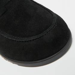 مملوكة مسبقًا Hermès Go Size 38 Black Suede Flat Mules
