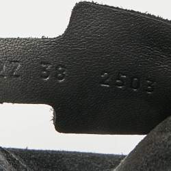 مملوكة مسبقًا Hermès Go Size 38 Black Suede Flat Mules