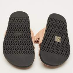 مملوكة مسبقًا Hermes Chypre Size 36 Beige Suede Flat Sandals