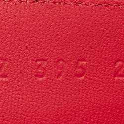 Pre Owned Hermès Chypre Size 39.5 Red Suede Flat Sandals