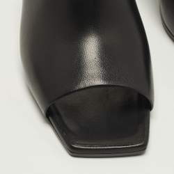 Pre Owned صندل هيرميس سلايد أيكونيك جلد أسود مقاس 39