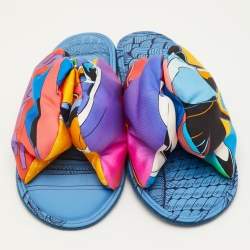 Pre Owned حذاء هيرمس سبيس داربي رجالي قماش متعدد الألوان مقاس 40