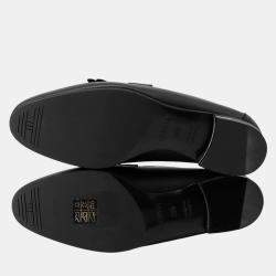 Pre Owned Hermes Mocassins Royale Black Leather Size 35.5