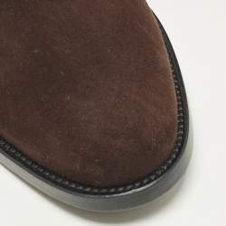 Pre Owned Hermes Jumping Size 38 Brown Suede Knee Length Boots