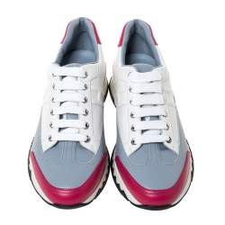 Hermès Multicolor Leather Trail Low Top Sneakers Size 38.5