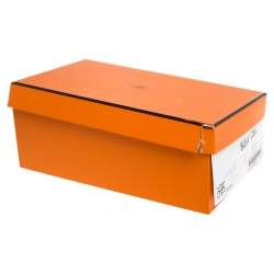 Pre Owned Hermes Blue Leather Olivia Ankle Strap Sandals Size 37.5