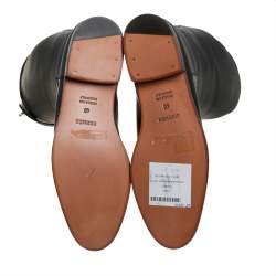 Hermes Black Leather Jumping Boots Size 40