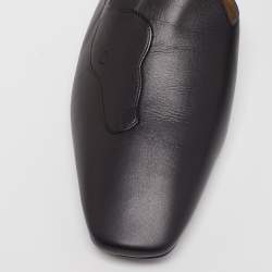 Hermès Black Leather Pointed Toe Mule Size 38