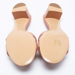 Pre Owned Hermès Pink Leather Oasis Sandals Size 36
