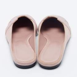Hermès Pink Suede Roxane Flat Mules  Size 37