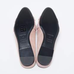 Hermès Pink Suede Roxane Flat Mules  Size 37