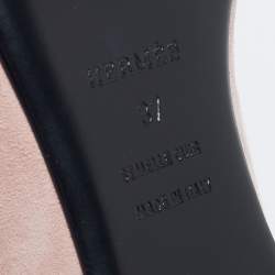 Hermès Pink Suede Roxane Flat Mules  Size 37