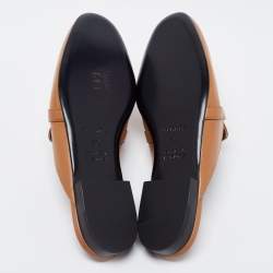 Hermes Brown Leather Oz Mules Size 37.5