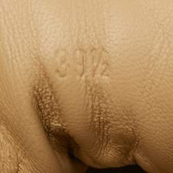 Hermes Light Brown Suede Buster Sneakers Size 39.5