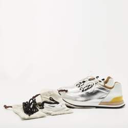 Hermes Tricolor Leather Buster Sneakers Size 39.5