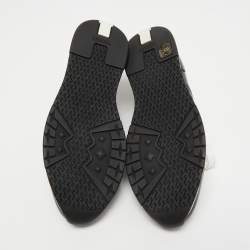 Hermes Black Leather Trail Sneakers Size 39