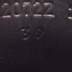 Pre Owned Hermes Black Leather Kelly Oxford Size 39