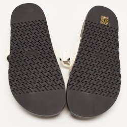 Pre Owned Hermes Himalaya Crocodile Chypre Slingback Flat Sandals Size 39