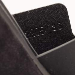 Hermes Black Leather Eze Platform Slide Sandals Size 38