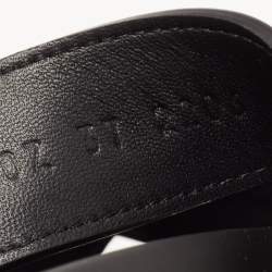مملوكة مسبقًا Hermès  Black Studded Leather Chypre Slides Size 37