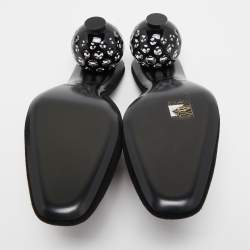 Hermes Black Suede Darcy Mules Size 36.5 