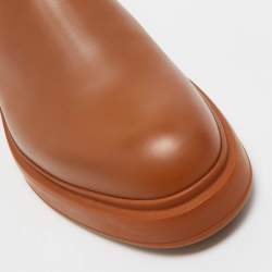 Hermes Brown Leather Neo Ankle Boots Size 40