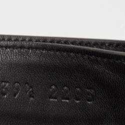 Hermes Black Leather Chypre Sandals Size 39.5