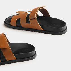 Hermes Naturel Rubber Chypre sandal 38