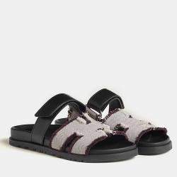 Pre Owned Hermes Prunoir Rubber Chypre sandal