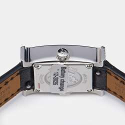 Hermes White Stainless Steel Leather Mini Heure H W055629WW00 Women's Wristwatch 21 mm