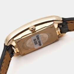 Hermès  Champagne 18K Rose Gold Alligator Leather Diamond Cape Cod CC1.371 Women's Wristwatch 23 mm