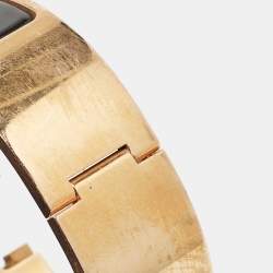 Hermes Clic Clac H Enamel Gold Plated Bracelet