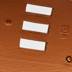 Pre Owned Hermès Kelly Dog Brown Leather Gold Plated Bracelet